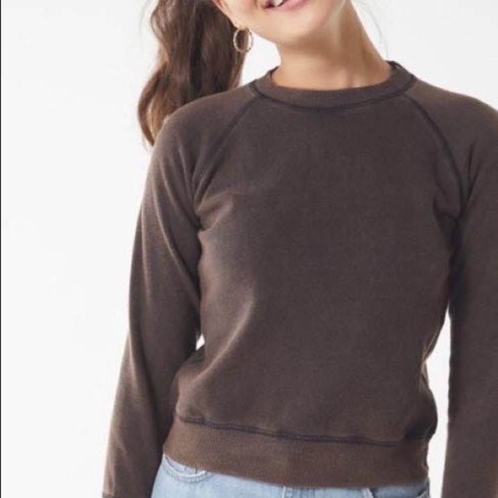 NWOT Urban Outfitters Washed Black Sweatshirt